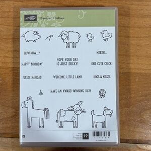 Stampin' Up! BARNYARD BABIES Stamp Set